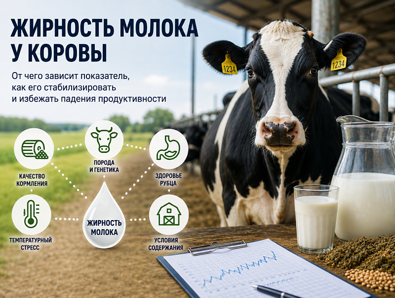 Жирность молока у коровы: от чего зависит показатель, как его стабилизировать и избежать падения продуктивности