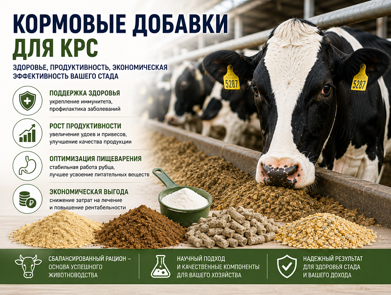 Кормовые добавки для КРС